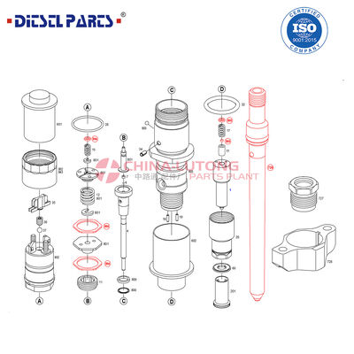 Diesel Common Rail Fuel Injector R04501D  for SSANGYONG