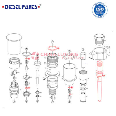 Common Rail Fuel Injector 0445120321  for  MC11.44、MC11.46、MC13.48、MC13.54