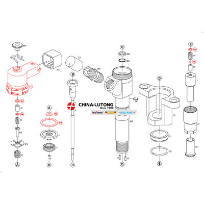 Diesel Common Rail Fuel Injector 0445120048    0 445 120 048 for Mitsubishi 4M50 Engine ME226718 ME222914